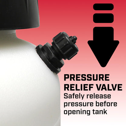Chapin 26021XP Made in USA 2-Gallon Heavy-Duty Compression Sprayer for Professional Use, with 3 nozzles -one Brass, Pressure Relief Valve, Comfort Grip Handle, Translucent White