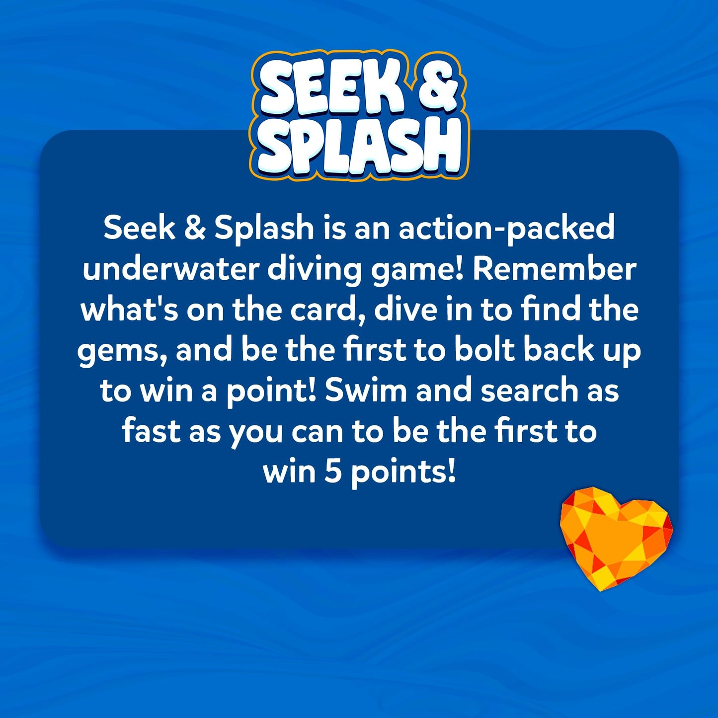 Skillmatics Pool Toys - Seek & Splash, Search & Find Water Game, Swimming Pool Dive Toy for Kids, Summer Fun & Gifts for Boys & Girls Ages 6, 7, 8, 9, 10, 11 & Up, Includes 64 Colorful Gems