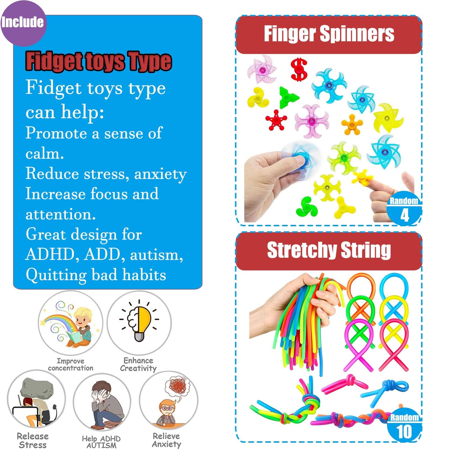 112 PCS Pop Party Favors Toys for Kids,Premium Pop Fidget Toys for All Ages Kids,Assortment Pinata Stuffers,Classroom prizes,Prize Box Toys,Goody Bag Fillers,Carnival Prizes for Boys and Girls 4-10