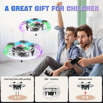 Drones for Kids, 2025 Mini RC Drone Quadcopter Drones with 360 Degree Flip, 90 Degree Surround Flight, 8-12 Years Old Kids Ideal Gift Toys