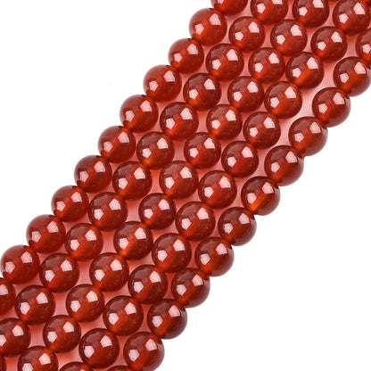10mm Carnelian Beads Round Gemstone Loose Beads for Jewelry Making (36-38pcs/strand)