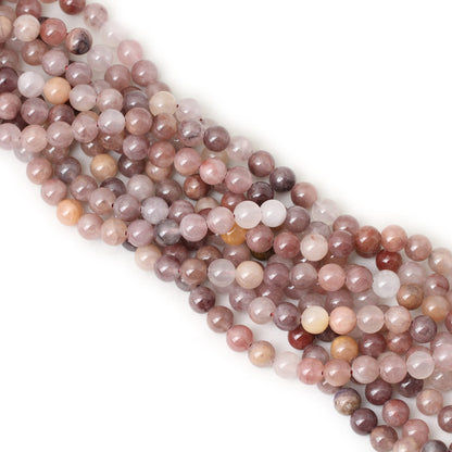 CHEAVIAN 45PCS 8mm Natural Pruple Berry Quartzite Crystal Round Loose Beads for Jewelry Making 1 Strand 15"