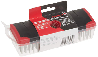 Red Devil 4166 7-Inch Soft Grip Stainless Steel Scrub Brush