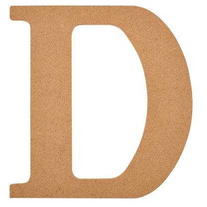 Plaid Unfinished Wood Letter, 8" Wooden Surface Perfect for DIY Arts and Crafts Projects, 63583