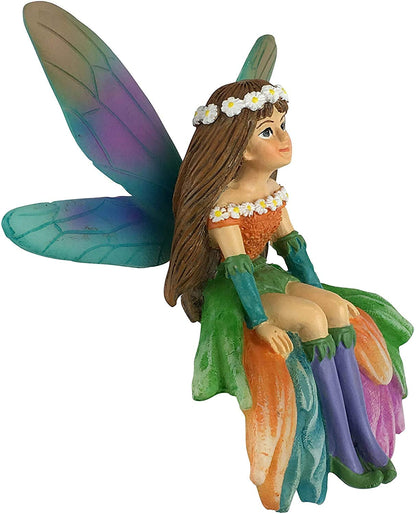 GlitZGlam Daisy The Gorgeous Miniature Fairy for Your Fairy Garden/Miniature Garden