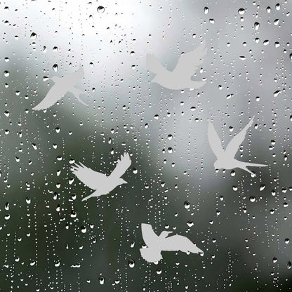 Frosted Anti-Collision Window Bird Stickers – Bird Strike Prevention Decals for Glass Doors & Windows, Clear Frosted Stickers to Protect and Save Birds from Flying into Glass AG-1972