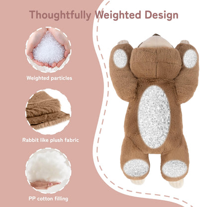 Niuniu Daddy 20" | 3.3 Pound Weighted Sloth Stuffed Animal Plushie for Adults & Kids, Large Weighted Lap Pillow for Comfort, Soft Sensory Stuffy Toy as Gift for Holidays