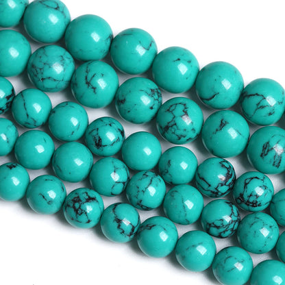 6MM 60PCS Green Turquoise Spacer Loose Beads for Jewelry Making DIY Bracelet Necklace