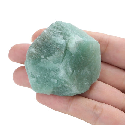 XIANNVXI Green Aventurine 1.8-2.2" Large Raw Crystals and Healing Stones Natural Rough Crystal Rocks for Decor Gifts Tumbling Cabbing Polishing Fountain Rocks 1PCS