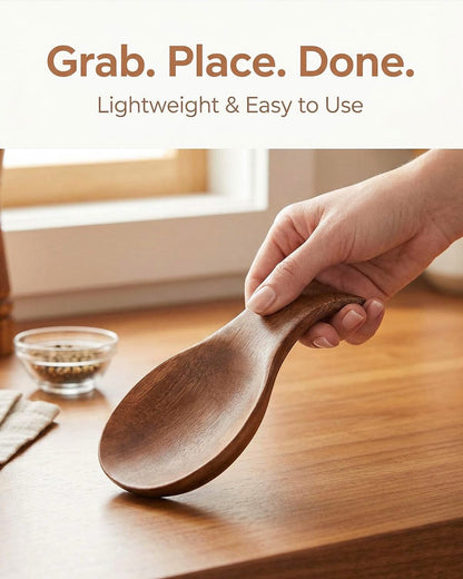 TooWoom Wood Spoon Rest for Stove Top, Bamboo Spoon Holder for Kitchen Countertop Wood Spatula Rest, Counter Spoon Holder for Countertop, Tong, Modern and Rustic for Farmhouse as a Dining Table Decor
