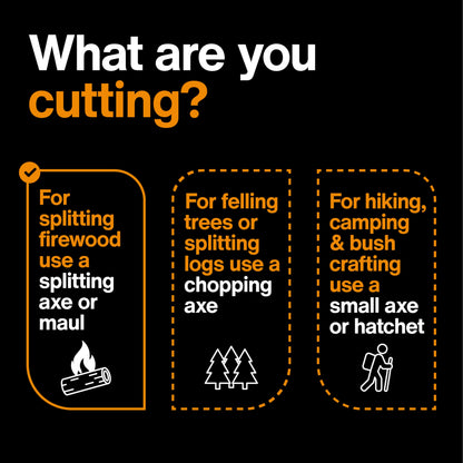 Fiskars 8 lb. Splitting Maul - 36" Shock-Absorbing, Comfort Grip Handle - Rust Resistant Forged Steel Blade - Wood Splitter Maul for Hardwood - Split Wood for Campfires - Bushcraft Gear