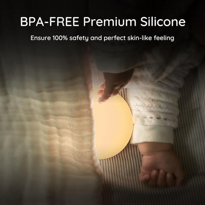 Anico Flip Night Light for Newborn Baby Nursery Feeding Diaper Changing Breastfeeding, Changes Feeds Silicone Soft Warm Nightlight, Touch Control Dimmer Portable Lamp, Registry List Shower Infant Mom