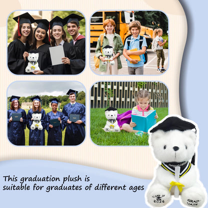 Ziyutam Graduation Bear Gifts for Class of 2026 Graduation Plush, Teddy Bear Stuffed Animal with Cap and Gown College High School Graduation Gifts for Boys & Girls