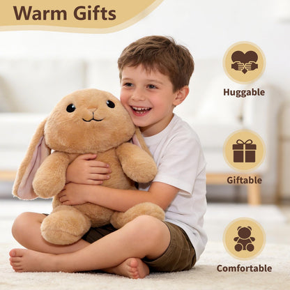 Fuzcomddle Weighted Stuffed Animals for Adults and Kids– 4.2 Lbs Bunny Weighted Stuffed Animal 21", Rabbit Plush Pillow, Birthday Christmas Holiday Easter Gifts for Women Adults & Kids