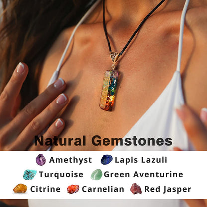 (Set) Chakra Bracelet & 7 Chakra Healing Crystals, Balance Chakra Self Inner Healing, Strengthen Immune System, Yoga Meditation Relax Anxiety Bangle for Women/Men, Adjustable