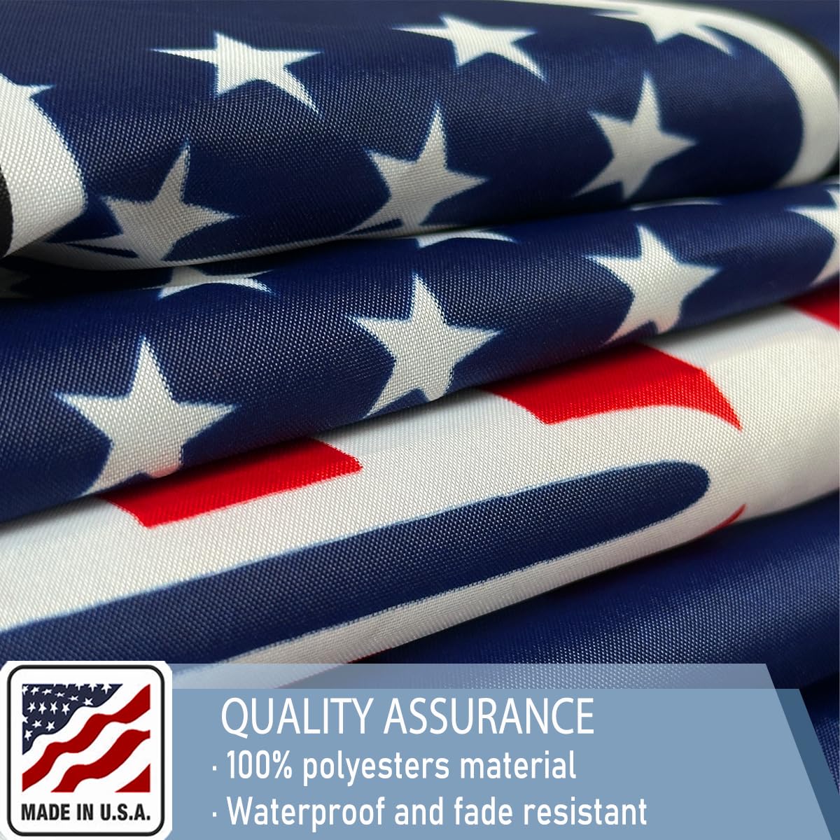 KEYCA 250th Anniversary Flag 2x3 FT Made in The USA Heavy Duty Vibrant Colors Double Sided Blue 1776-2026 250th Birthday Flag with 2 Brass Grommets Independence Celebration Suitable for Indoor and Outdoor Use