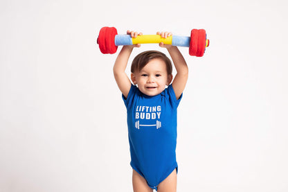 WOD Toys® Baby Fitness Plush Set with Rattles & Sensory Sounds - Safe, Durable Fitness Toys for Newborns, Infants and Babies 0+