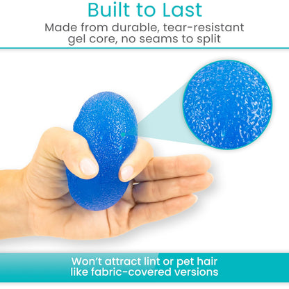 Vive Squeeze Balls for Hand Therapy Set (4 Pack) - Grip Strengthener Occupational Exercise Equipment for Arthitis, Parkinsons, Stroke, Carpal Tunnel Recovery - Stress Relief Massage Putty Finger Toy