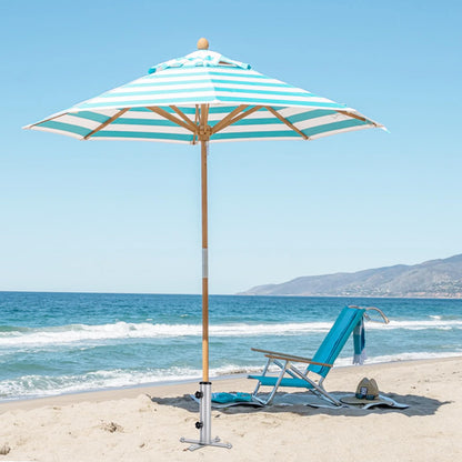 Hammrit Removable Inground Umbrella Stand Anchor with 4 Spike, Metal Grass Umbrella Ground Stake, Outdoor in Ground Parasol Base Mount, Beach Umbrella Sand Anchor Holder for Beach,Sand,Yard,Lawn