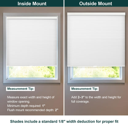 CHICOLOGY Cellular Shades , Window Blinds Cordless , Blinds for Windows , Window Shades for Home , Window Coverings , Cellular Blinds , Door Blinds , Morning Mist, 30"W X 64"H