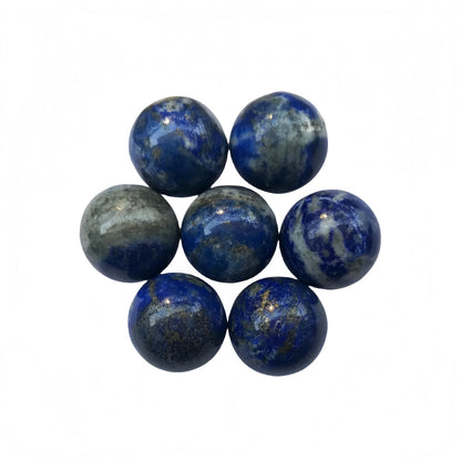 Sunshcat Natural Lapis Lazuli 0.78 Inchs Crystals and Healing Stone Ball Set,Home Desktop Feng Shui Array Decoration(7 Pieces) ﻿