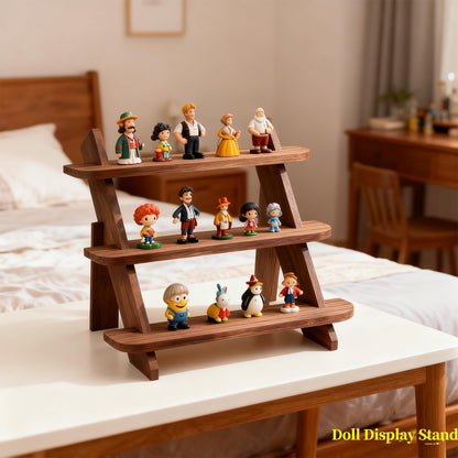 WHEARTED Wooden Display Stand, Tiered Cupcake Stand, 3 Tier Display Stand Riser, Rustic Risers Dessert Table Display Shelf Spice Rack Organizer Holder, Cologne Stand Perfume Organizer Stand
