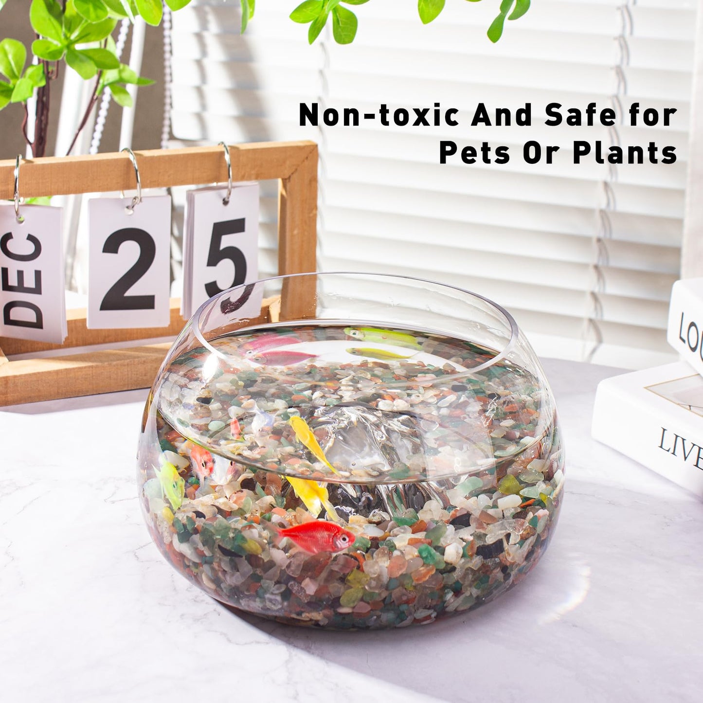 EZEELAI 0.5 Lb/230g Chakra Crystal Chips Bulk Quartz Rocks, Natural Tumbled Healing Crystal Chips Crushed Stones Irregular Shaped for Aquarium, Vase Fillers, Succulent Plants Decor - 5-7mm