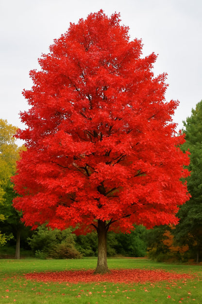 Scarlet Oak Tree Seedlings for Planting | 12-18" Seedling - Scarlet Oak is Prized for Attractive Look and Wood (2 Seedlings)