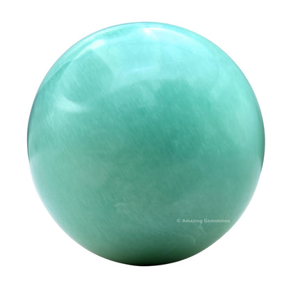 Amazing Gemstone Amazonite Crystal Ball with Stand - 2" Inches Crystal Sphere Meditation Balls for Witchcraft and Decorative Balls