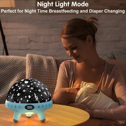ZKYQSHDHX Night Lights for Kids Room with Sound Machine.Kids White Noise Machine with 29 Soothing Sounds for Baby Sleeping Baby Night Light Ocean Projector.for Bedroom Decoration