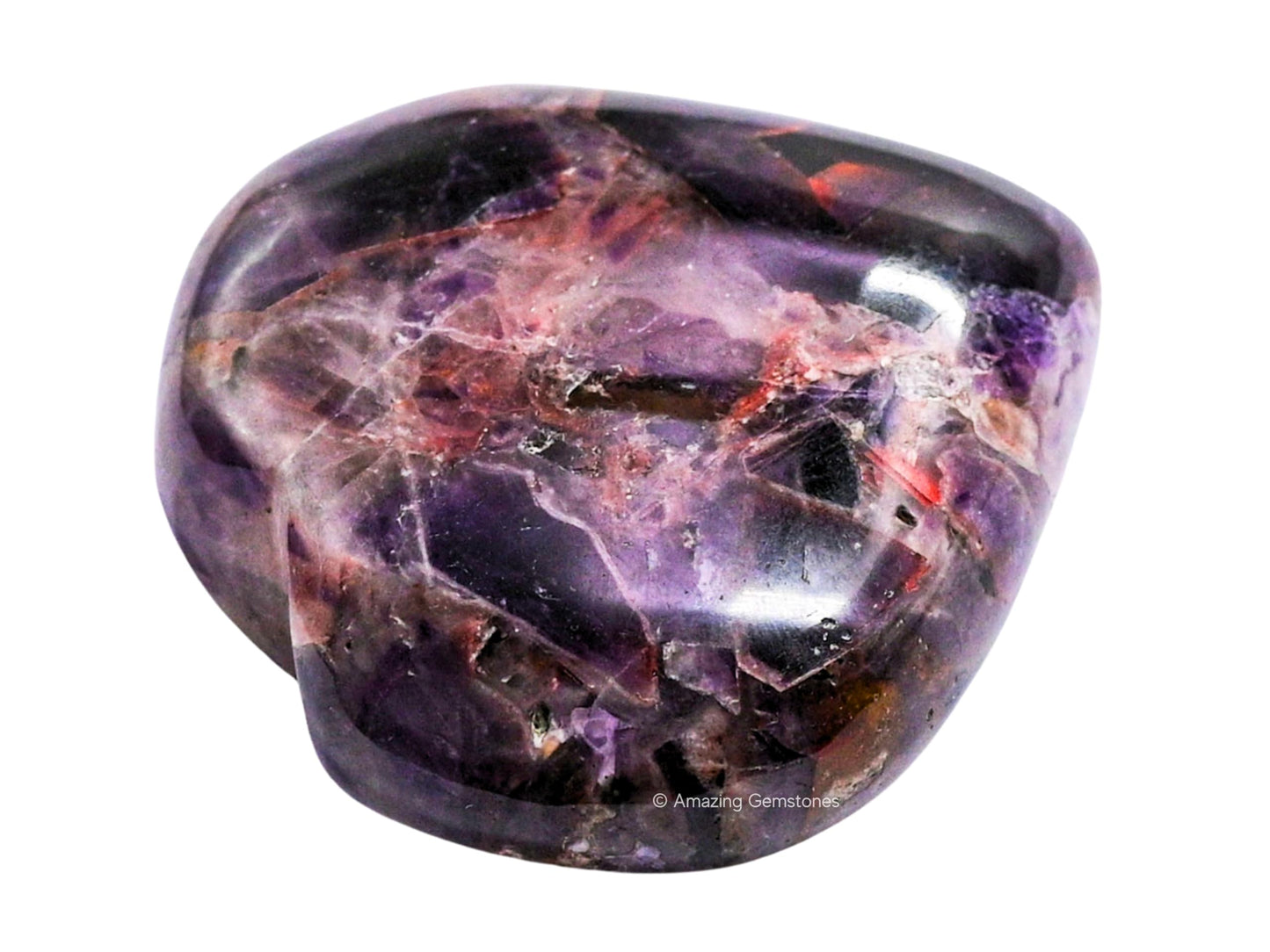 Amazing Gemstone Dreamy Amethyst Crystal Heart Palm Stone - Pocket Massage Worry Stone for Natural Body Chakra Balancing, Reiki Healing and Crystal Grid