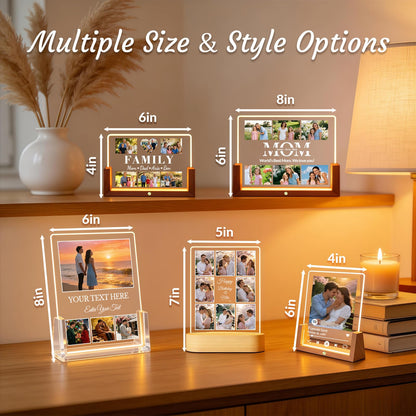 Custom Spotify Plaque, Custom Picture Frames, Light Up Picture Frame for Girlfriend Boyfriend, Acrylic Song Plaque Photo Frame, Personalized Gifts for Women Men Her Him Anniversary Valentines Birthday