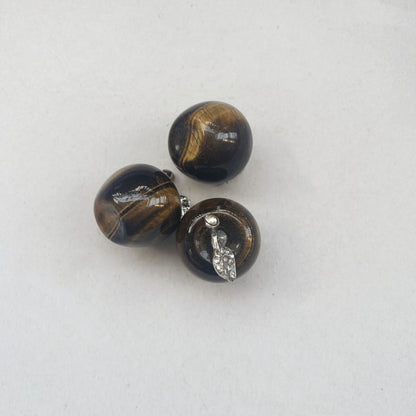 Sunshcat Natural Tiger's Eye 1.18 Inchs Apple Crystal and Healing Stone Statues,Room Decoration Christmas Decorations Thanksgiving Gifts Office Gifts Collectibles