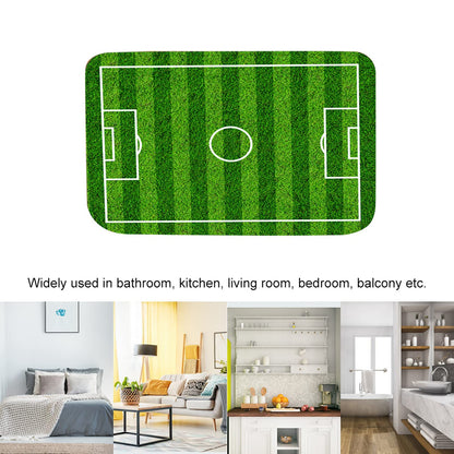 Restokki Foot Pad Non Slip Door Mat, Polyester Non Slip Green Foot Pad for Bathroom Living Room Bedside Table