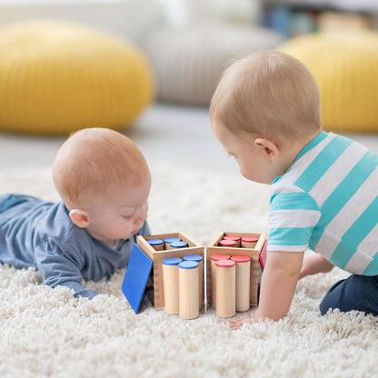 LEADER JOY Montessori Sensorial Auditory Material - Sound Cylinders Sound Boxes Kids Educational Toys for Todder