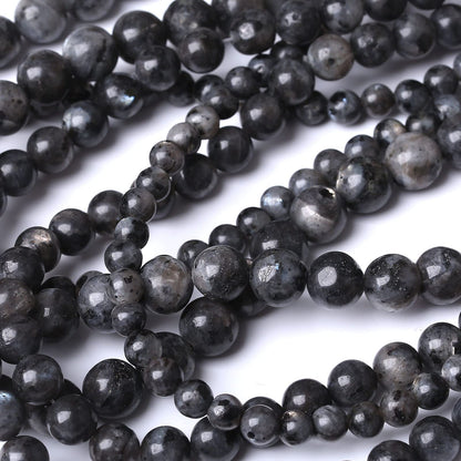 90PCS 4MM Black Larvikite Stone Beads Energy Healing Beads for DIY Jewelry Bracelet Necklace Making for Jewelry Making15