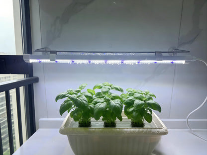 PROTOPIA 2FT Suction Cup Style Plant Grow Light,12W, LED Grow Lamp Fixture on Wall, Seed Starter kit, 6500K Cool White, Enhanced Blue Light, Height Adjustable, Herbs Growing lamp, IP54