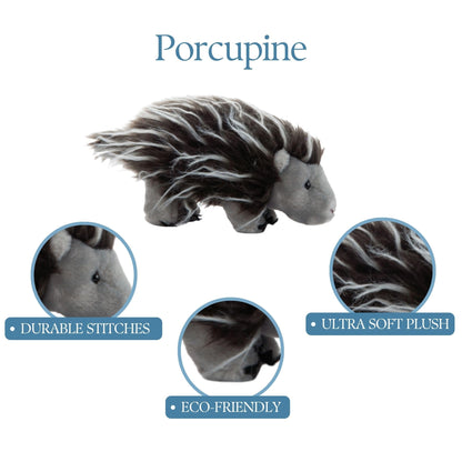 The Petting Zoo Porcupine Stuffed Animal Plushie, Gifts for Kids, Wild Onez Zoo Animals, Porcupine Plush Toy 12 inches