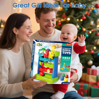 LACCHOUFEE Feeding The Dinosaur, Interactive Toddlers Toy, 1+ Year Old Baby Boys & Girls Gift, Musical Toys for Infant One Year Birthday Present, Babies Ages 6-12-18-24 Months Education Learning Toys