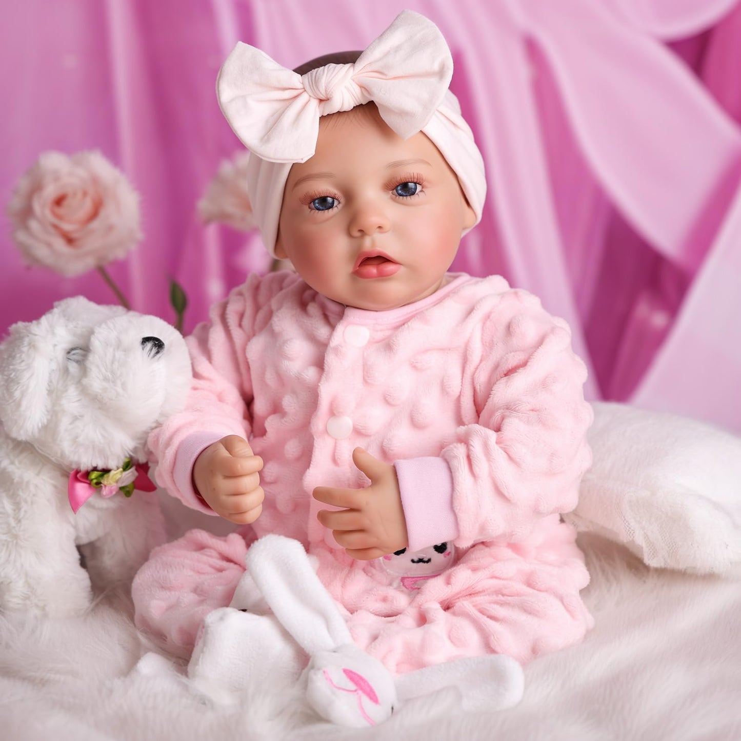 BABESIDE Reborn Baby Dolls - 20-inch Cute Soft Vinyl Realistic Baby Doll Real Life Baby Dolls with Complete Accessories Perfect for Cuddling, Playtime, and Gift Giving