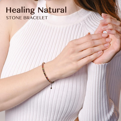 ZOKCC Graduation Bracelet Gifts for Her：Graduation Bracelets for Women Middle High School College Graduates - Healing Natural Stone Inspirational Gifts Bracelets for Women