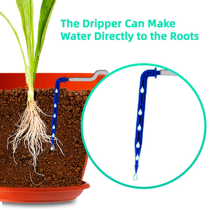 OHYEAHSPIN Solar Drip Irrigation System - Supports 20-30 Pots, 12 Timing Modes - Drip Irrigation Kit,Automatic Plant Garden Watering System for Outdoor Plants,Garden, and Potted Plants