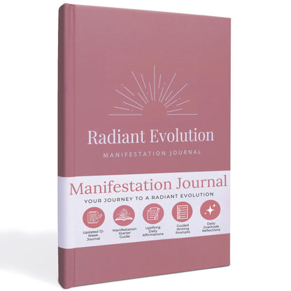Manifestation Journal for Women - 12- Week Self Care Journal w/Vision Board, 100 Digital Affirmation Cards, Gratitude Prompts & Goal Setting, Meditation