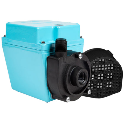 Little Giant 3E-12NR 115-Volt, 1/15 HP, 670 GPH Dual Purpose In-Line or Small Submersible, Oil-Filled Pump, 6-Ft. Cord, Blue, 503203