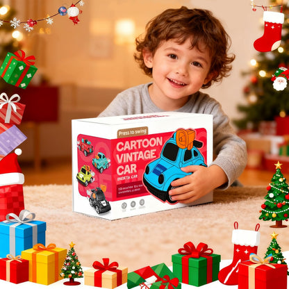 YEHOSHUN Cartoon Police Car Push and Go Inertia Toys for Toddlers 1-3, Friction Powered Race Vehicles for Toddlers 6-9-12-18 Month, 1st Birthday Gift for 1-2 Year Old Boys Girls
