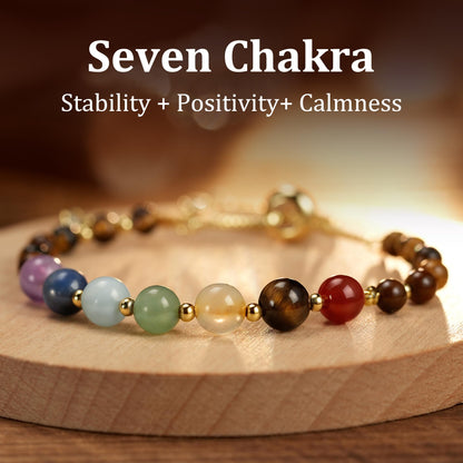 LAVEIR Chakra Bracelets for Women, Crystals and Healing Stones Crystal Bracelet Healing Bracelet for Women Spiritual Gifts Relaxing Gifts Yoga Meditation Anxiety Jewelry