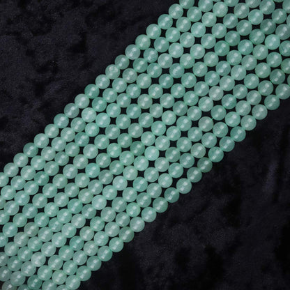 ICAI Beads 10mm Natural Green Aventurine Stone Round Loose Stone Beads for Jewelry Making DIY Crafts Design 1 Strand 15" APPR.34-36pcs