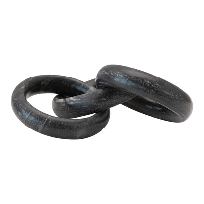Bloomingville Marble Circle Chain, Black Décor, AH1797