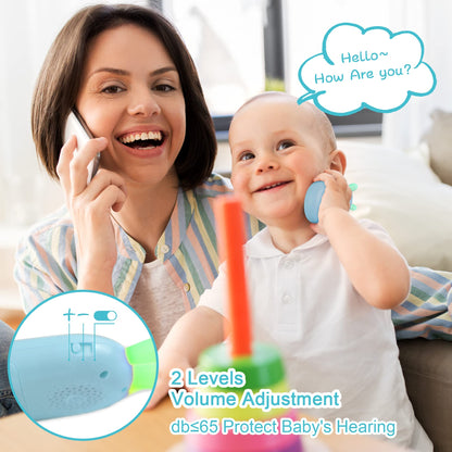 Richgv Baby Cell Phone Toy - Sensory Learning Toys with 12 Functions, Light & Multi Sound Effects, Teething Toys for Babies & Infant 6 to 12 Months Boy Xmas Gifts Stocking Stuffers