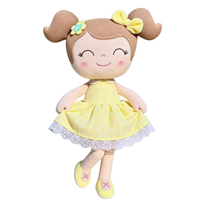 Gloveleya Baby Girl Spring Plush Doll – Soft Snuggle Doll, Cute Toddler Gift with Gift Box, First Baby Doll for Girls, Birthday, Christmas & Holiday Present